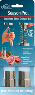 Season Pro™ — Stainless Steel Grinder Set