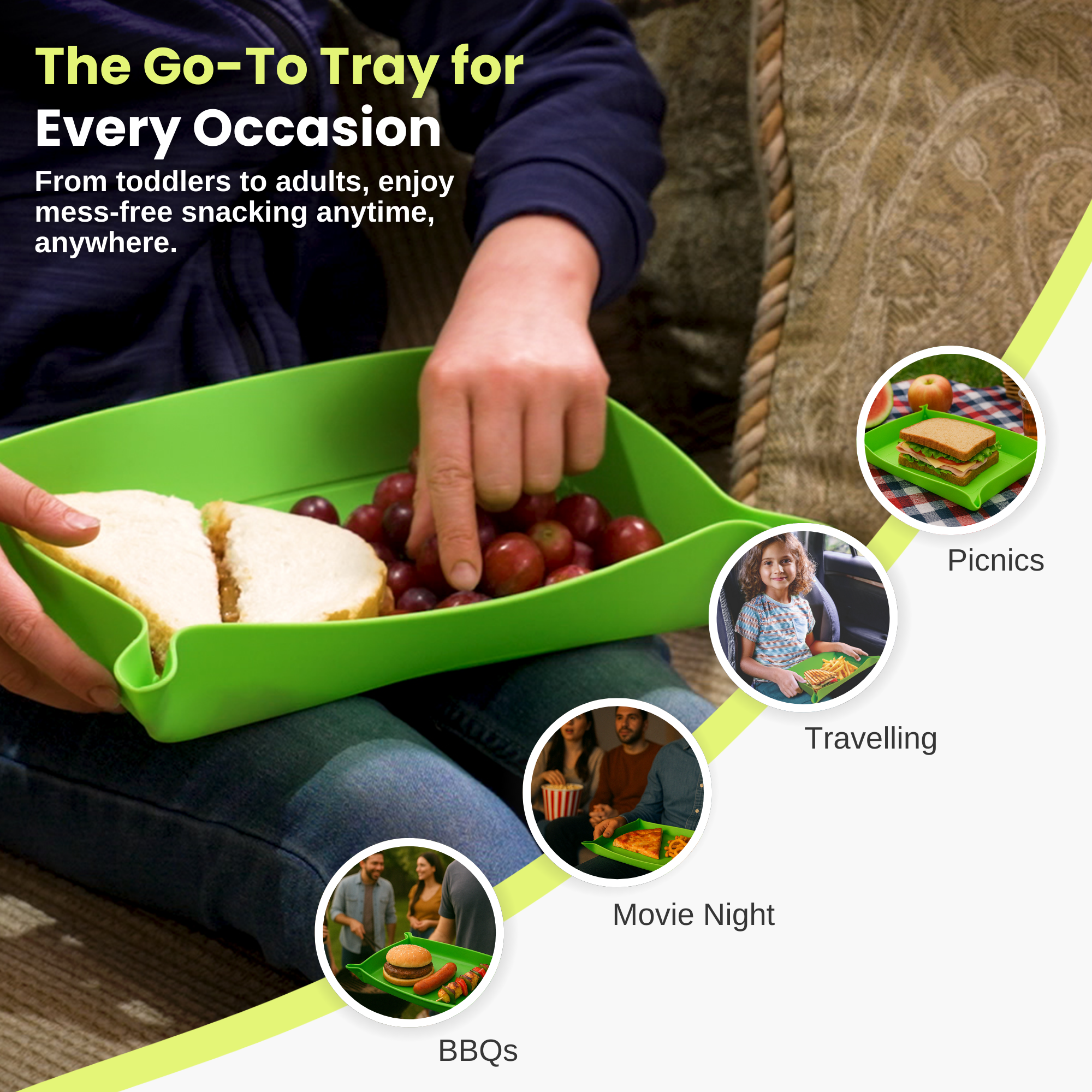 Less Mess™ Tray — Multi-Use Travel Tray