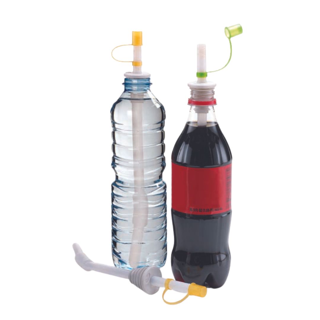 Jokari Sip and Seal Soda Bottle Straws for Bottled Beverages 2 Pack (TOTAL of 8)