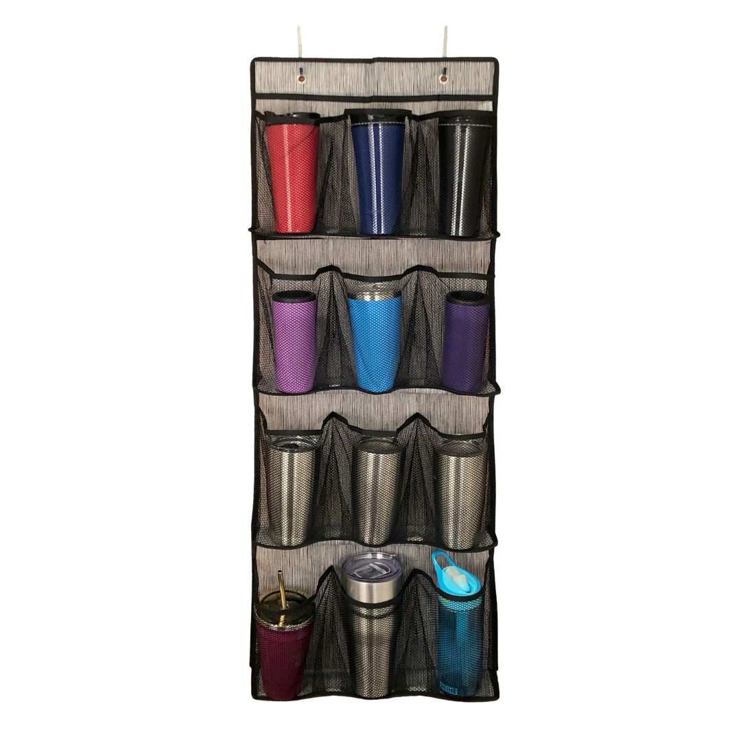 Over the Door Coffee Tumbler and Water Bottle Organizer