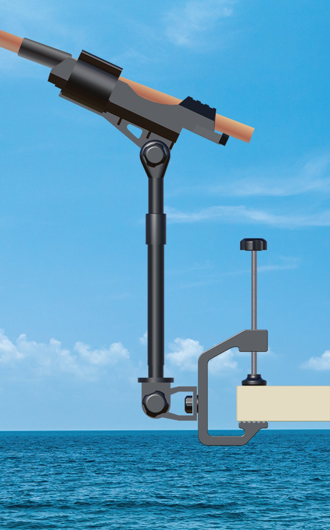 Reel Rest™ — Hands Free Fishing Rod Holder