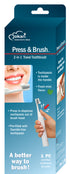 Press & Brush™ — 2-in-1 Travel Toothbrush
