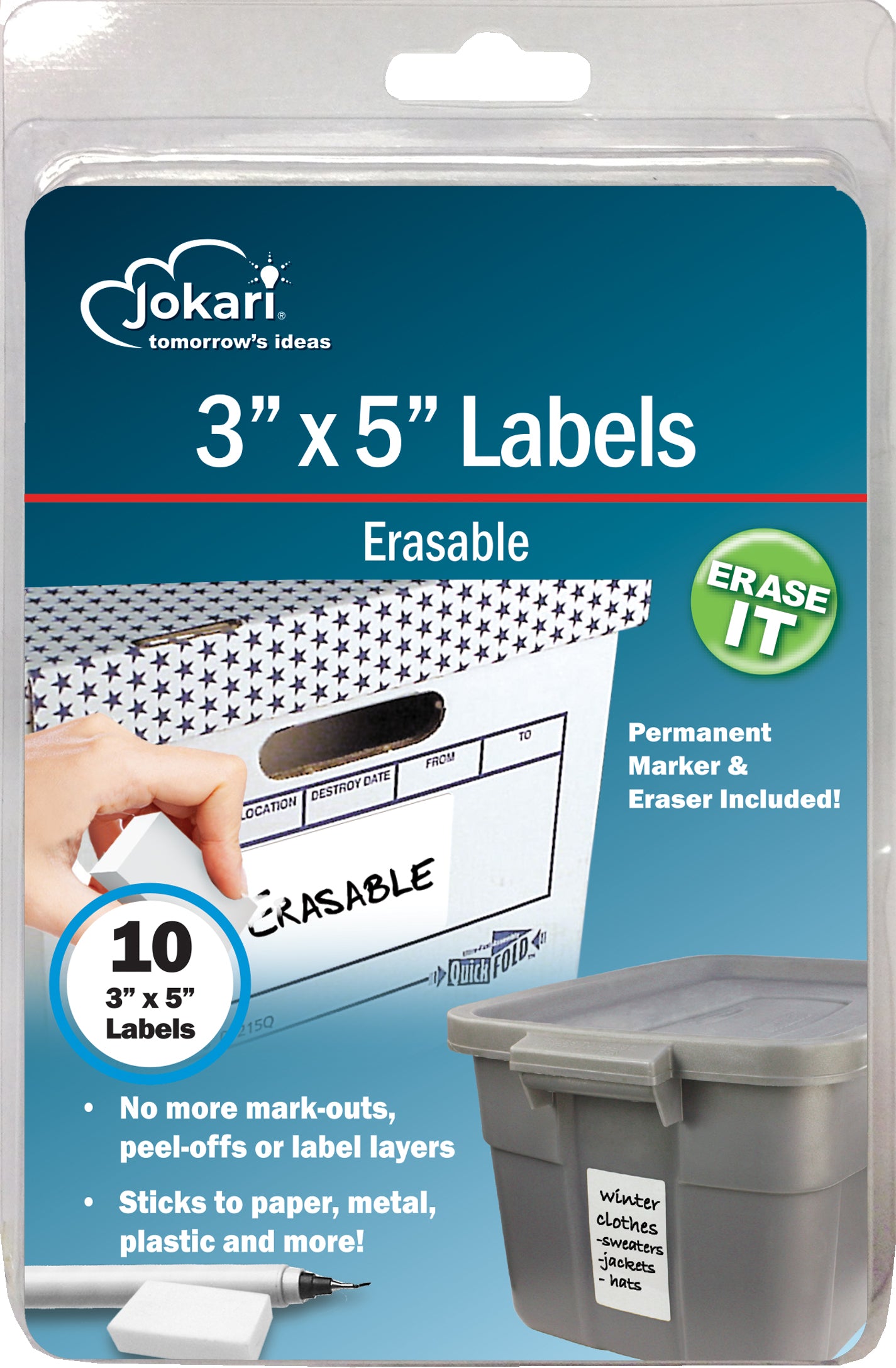 Erasable 3" x 5" Labels (Refills)