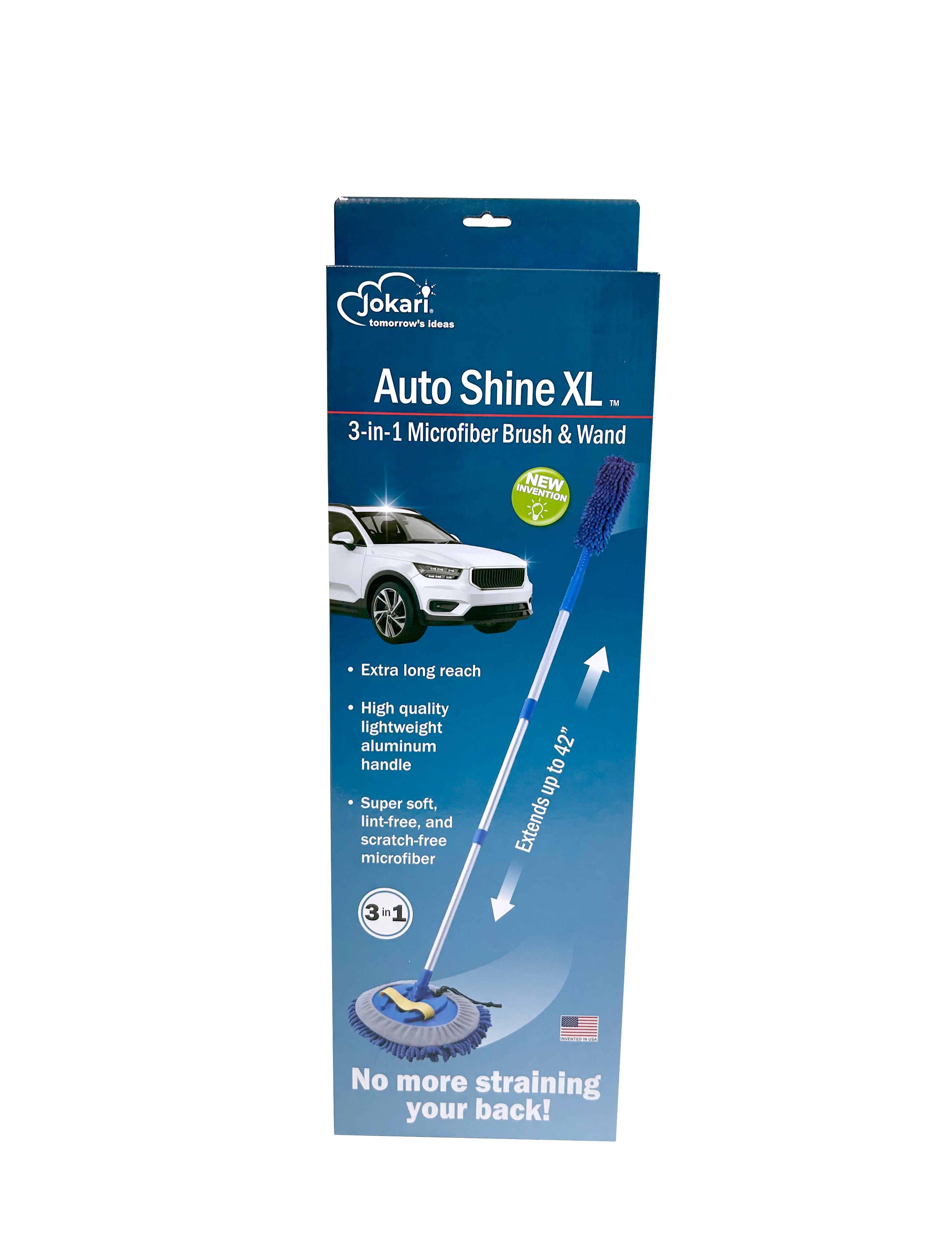 Auto Shine XL™ - 3-in-1 Microfiber Brush & Wand