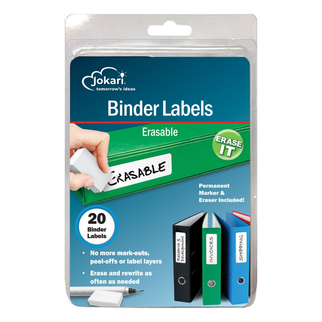 Jokari Label Erasable Eals Labels With Arkers, 70 Assorted Labels - Orgx