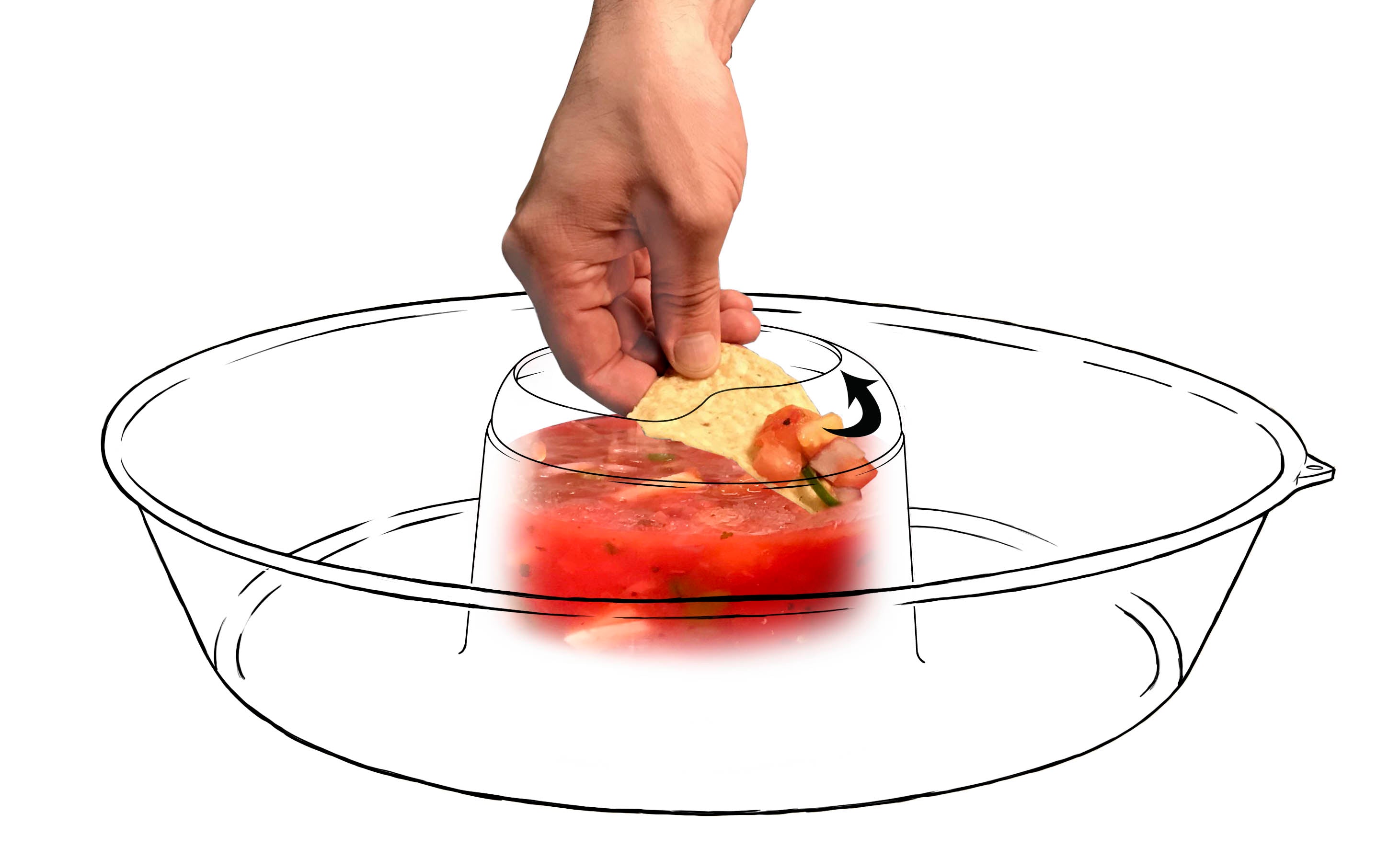 Less Mess Platter - Drip-Free