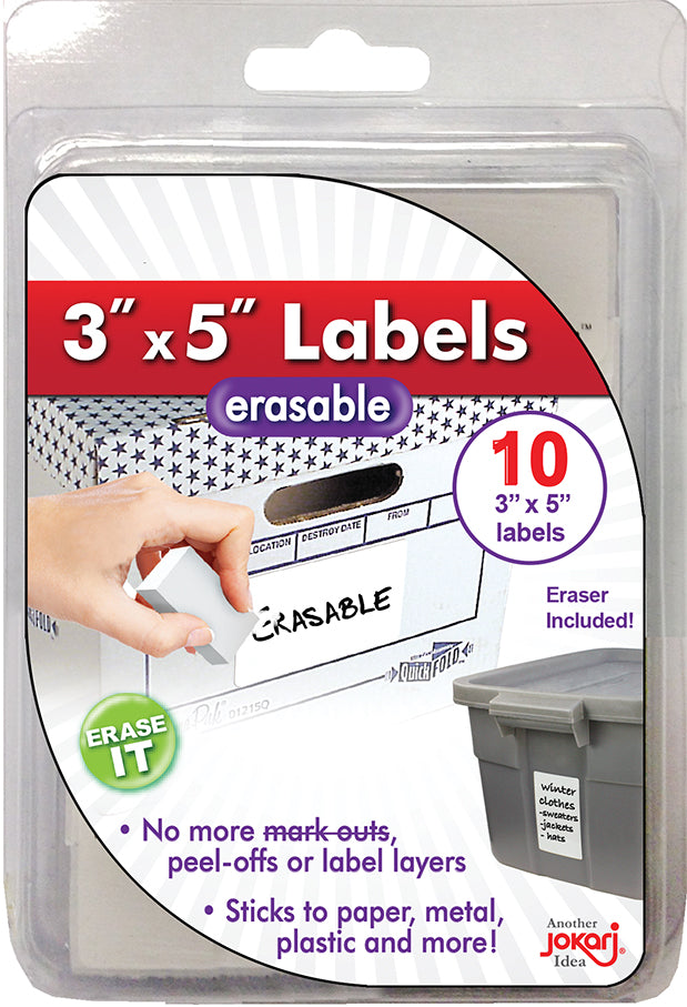 Erasable 3" x 5" Labels Refills