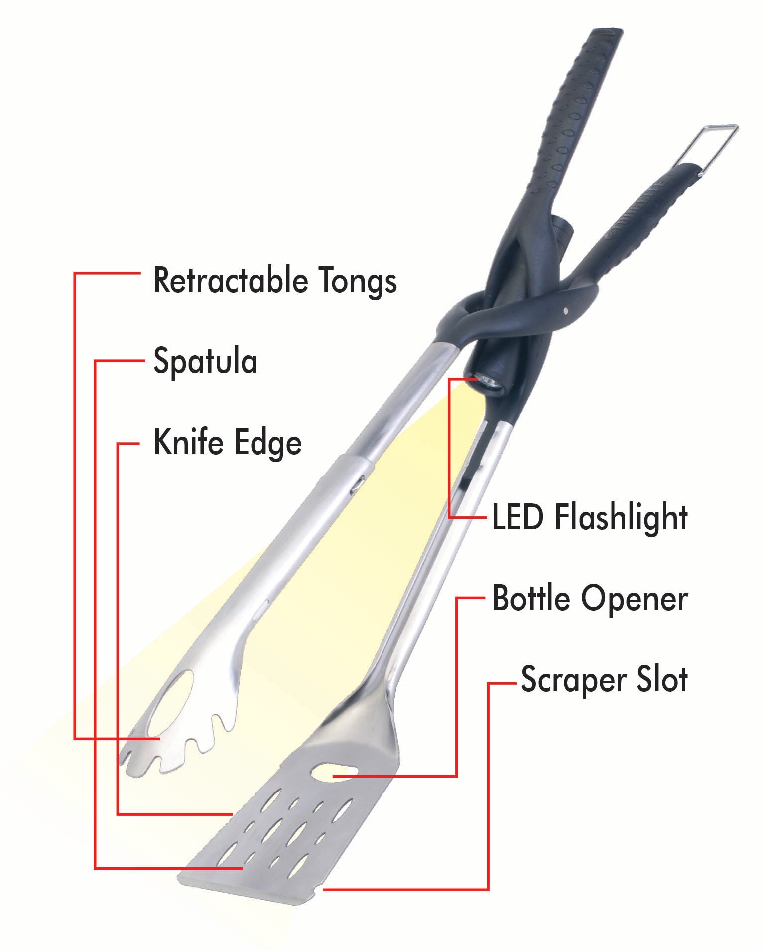 Grill Tool - Multi Functional, Lighted